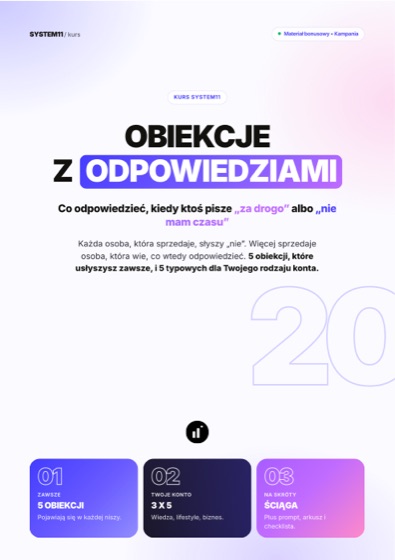 Lista obiekcji z odpowiedziami, PDF